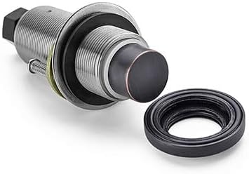 SinkTop Air Switch Kit with Oil Rubbed Bronze Long Button (Full Brass) for Garbage Disposal, Single Outlet