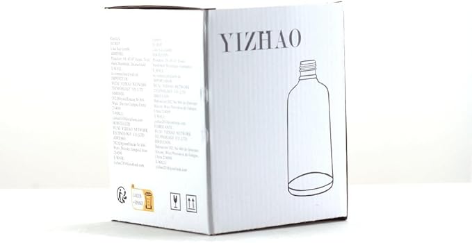 YIZHAO Green Glass Spray Bottles 4oz, with Small Fine Mist Spray, Metal Cap, Refillable for Essential Oil,Travel,Cleaning,Perfume,Aromatherapy,Makeup – 4 Pcs