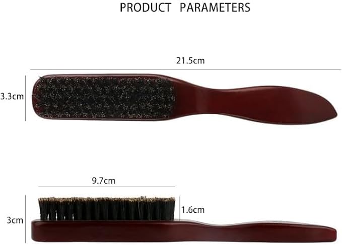 Universal Boar Bristle Beard Brush, Anti-Static Styling Wooden Hair Brush for Men&Women, Perfect for Hair&Beard Care Men's Grooming Straightens Promotes Growth Works with Beard Oil and Balm Beard Kits