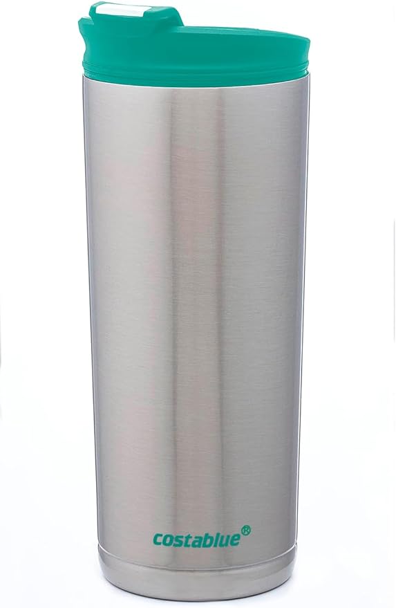 Travel Coffee Mug - 16 Oz. Stainless Steel Insulated Coffee Mug, Leak Proof Tumbler w/Dishwasher Safe Lid, Double Wall Travel Coffee Cup, Reusable Insulated Tumbler for Hot & Cold Beverages…