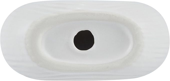 Restaurantware-Table Art Flower Vase, 1 Minimalist Vase - U-Shaped Style, for Fresh Or Artificial Flowers, White Ceramic Vessel for Home Decor, in Kitchen, Home, Living Room, Office, and More