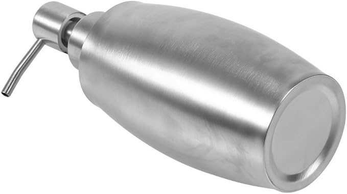 304 Stainless Steel Soap Dispenser, Pump Dispenser Bottle Refillable Liquid Hand Dish Soap Pump Bottle for Countertop Bathroom Kitchen