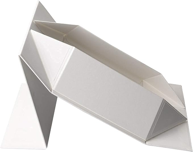 Rsgift White Gift Box 11x7.8x3.5 Wedding Gift Box with Lids Groomsman Wedding Empty Durable Storage Box with Magnetic Halloween,Christmas,Thanksgiving Day