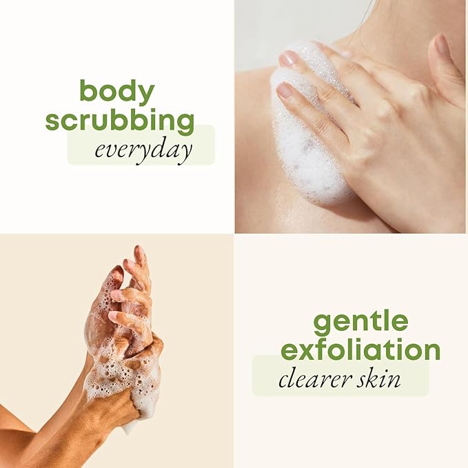 Natural Loofah Exfoliating Body Scrubber (Pack 10), Loofah Bath Sponge, Luffa for Women and Men, 100% Biodegradable Compostable, Dye Free, Zero Waste Eco Friendly Sustainable (4" x 5.5" Each)