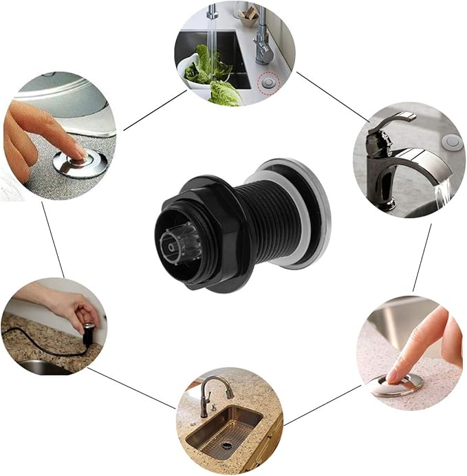 ππππ ππ½ππππ
ππ
Sink Top Push Button with Air Hose Replacement, Air Switch Button for Garbage Disposal Air Actived Switch Sink Garbage Disposal Parts by Ketofa