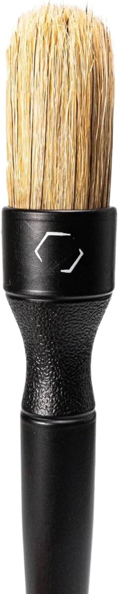 Blackline Car Care Boar Hair Brushes- Luxury Car Detailing Brush Set for Interior and Exterior - Best Auto Detailing Brushes - Premium Hair Car Detailing Brushes (Boars Hair Bristles)