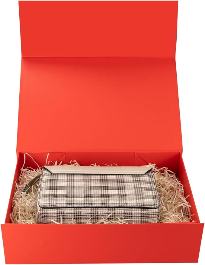 Red Gift Box,7.8x7x3.1 Inches Gift Boxes with Lids,Gift Box for Valentines Day,Magnetic Closure Gift Boxes for Presents,Birthday Christmas,Thanksgiving Day