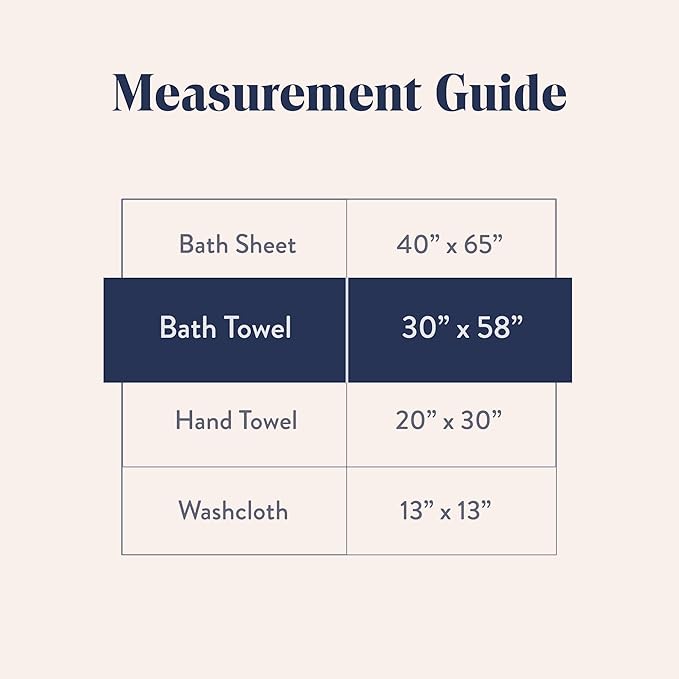 Brooklinen Super-Plush Turkish Cotton Bath Towel Set - Includes 4 Bath Towels Cotton, 820 GSM, Highly Absorbent, Machine Washable, Perfect for Home & Bathroom (White)