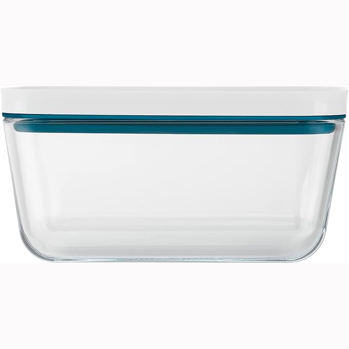 ZWILLING Fresh & Save Airtight Glass Food Storage Containers with Lids, Meal Prep Containers, Medium, La Mer