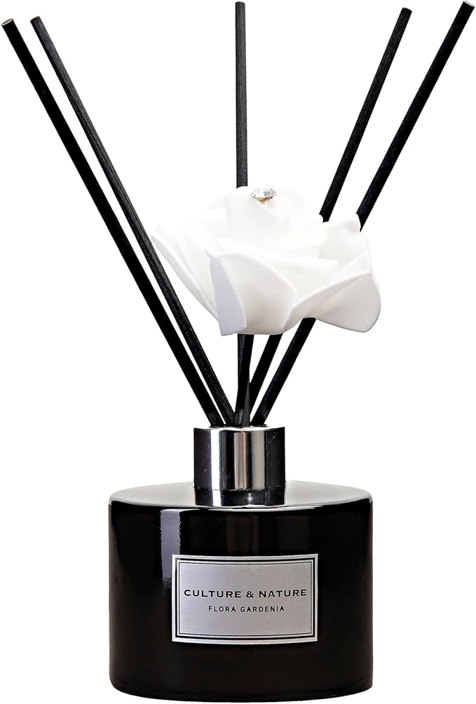 CULTURE & NATURE Reed Diffuser Set (6.7oz, Flora Gardenia)