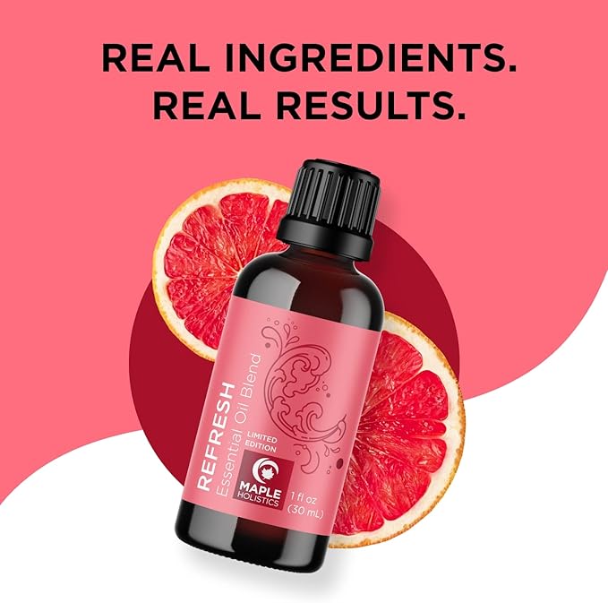 Pink Grapefruit Essential Oil Blend - Refreshing Citrus Essential Oil Blend for Diffusers with Lime Essential Oil Grapefruit Oil and Eucalyptus Essential Oil - Sweet Aromatherapy Citrus Oil Blend
