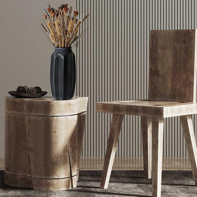 Bronze Retro Vase, 8.7 Inches Elegant Vintage Glass Antique Vase, Rustic European Unique Chic Style for Tabletop, Kitchen, Office, Living Room Decoration