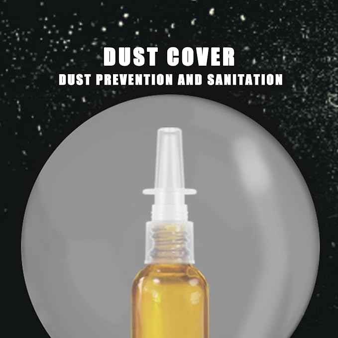 Nasal Spray Bottle 4Pcs 1oz (30ml) with Press Spray Head Refillable Portable Fine Mist, 2 Funnel, 1 Dropper,Labels,Glass Nose Spray Bottle Empty