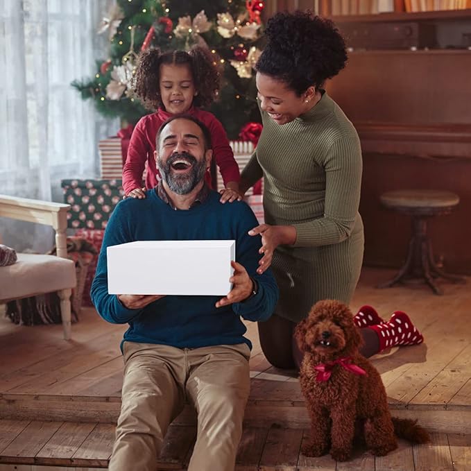 Gift Boxe 12" x 6" x 4" with Magnetic Closure Lid Gift Boxes for Presents,Bridesmaid Gifts Box,Cute Box,Birthday Gift box,Luxury for Gift Packaging, Magnetic Gift Box for Wrapping Gifts (White/5PCS)