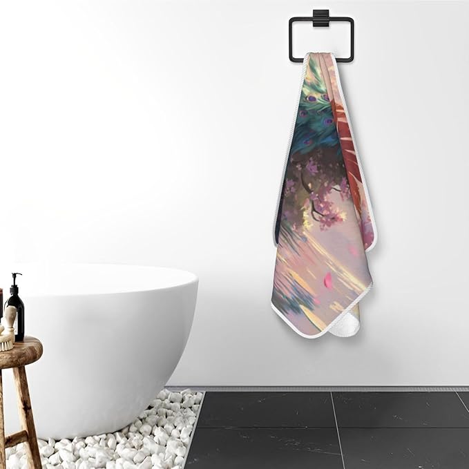 FengHung Quick Dry Microfiber Towel, Ultra Absorbent & Soft Coral Fleece Bath Towels for Body, Hair, Gym, Yoga, Spa & Travel - Lightweight & Fast Drying Multipurpose Towel (27"X55"