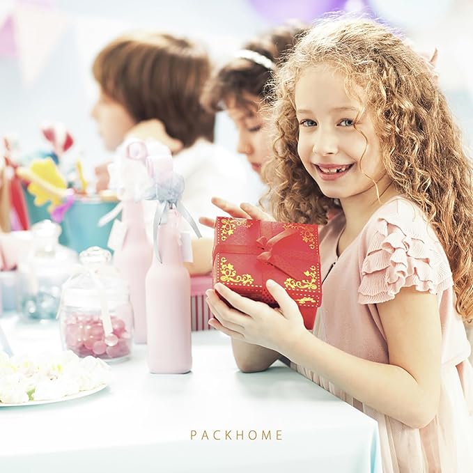 PACKHOME 17x14.5x5.5 Inches, Extra Large Gift Box with Lid, Magnetic Closure Boxes with Ribbon for Clothes and Large Gifts (Glossy White)