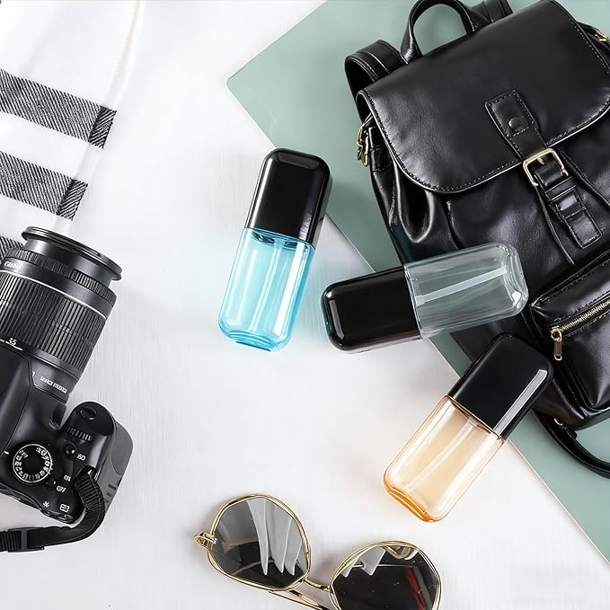 Travel Spray Bottle 3 Pack 2.7oz/80ml Portable Plastic Small Spray Bottles Refillable Mini Spray Bottle Empty Fine Mist Spray Bottles for Makeup Removers, Perfume, Essential Oils Toners Rose Waters