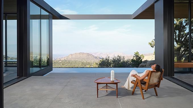 AromaTech Ambience Scent Diffuser for Essential Oil Blends & Fragrances – Waterless Scent Machine w/Bluetooth for Home, Bathroom Boutiques, Hotel, Spa – Charcoal Acrylic