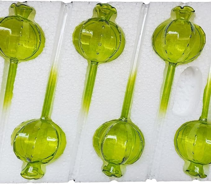 3pcs Glass Plant Self-Watering Bulb Automatic Planter Insert Potted Plant Pomegranates Globes Device Mushroom Watering Globes