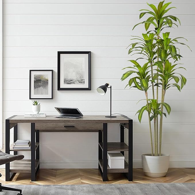 Artificial Dracaena Tree Indoor 6 FT Tall Fake Tree Artificial Tree Fake Yucca Potted Tree for Home Office Living Room Decor,Tall Artificial Plant for Housewarming