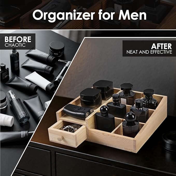 Cologne Organizer For Men,Perfume Organizer,Bathroom Organizers,Coffee Station Organizer,Shelf For Bathroom Counter,Counter Storage,Perfume Stand,Cologne Stand,Organizers for Vanity,Mens Gifts