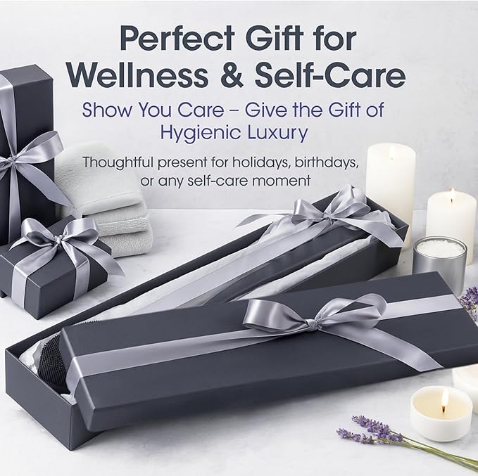 Long Handle Back Scrubber for Shower - 19 inch Extended Reach Silicone Body Brush - Avilana Bath Scrubber Extended Reach Tool - Easy Grip Body Wash Brush Gift