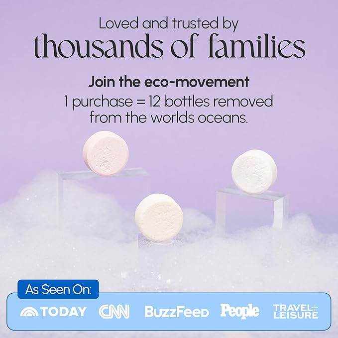 FOMIN Foaming Hand Soap Refills (16 Pack) - Variety Pack Foaming Hand Soap Tablets - Skin Friendly Foam Soap Refill for Hand Wash - Makes 128 fl oz (16 x 8 fl oz)