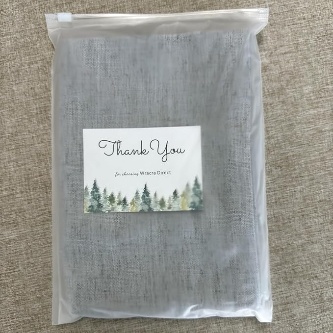 Wracra Fabric Table Runners, Linen Style Table Runner 108 Inches Long,Silver Grey,13x108