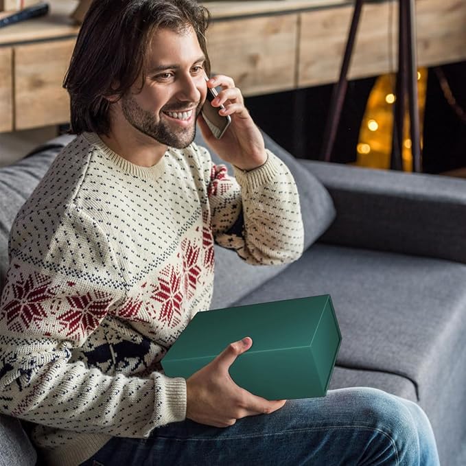 Green Gift Box 10" x 6" x 3" with Magnetic Closure Lid Gift Boxe for Presents,Bridesmaid Gifts Boxes,Cute Box,Birthday Box,Luxury for Gift Packaging, Magnetic Gift Boxe for Wrapping Gifts