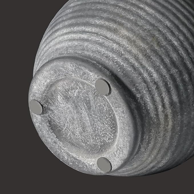 Black Ceramic Vase, Rustic Farmhouse Vase with Handle, 6 inch Terracotta Clay Small Vases, Centerpieces for Dining Table, Living Room, Bedroom, Entryway, Shelf Decor