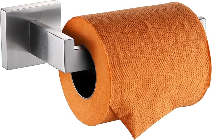 KOKOSIRI Toilet Paper Roll Holder Brushed Nickel Toilet Paper Holder Stainless Steel for Kitchen Bathroom Dispenser Wall Mounted, B2003BR