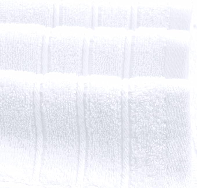 Tens Towels Pack of 4 Extra Large Bath Towels 30 x 60 Inches, 100% Cotton, Larger & Lighter Weight, Quicker to Dry, Super Soft and Absorbent, Perfect for Bathroom, White