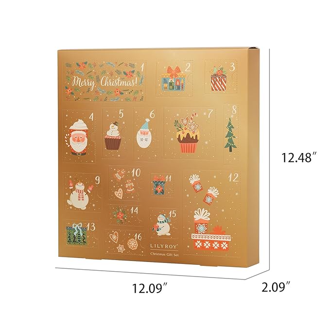 2025 Christmas Gifts for Women Mom - 16 Pcs Luxury Gift Box with Brooch and Cute Sleeping Mask, Bath and Body Spa Gift Set for Women|Spa Set Bath Gift Idea for Female Friends