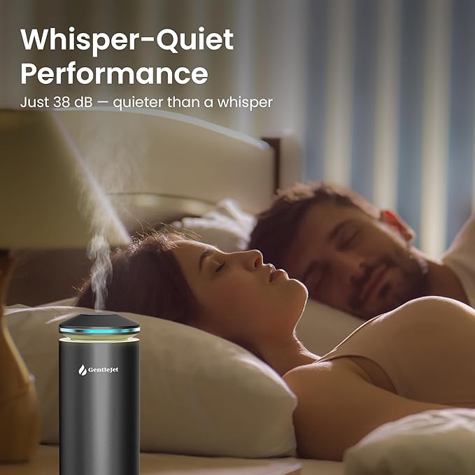 MajesticMist Waterless Essential Oil Diffuser - Aluminum Aromatherapy Scent Diffusers for Home, Room & Hotel, Quiet Aroma Diffuser 4oz, Remote Control, USB-C Powered, LED Display, 1000sq.ft