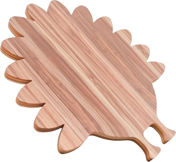 New – Turkey Charcuterie Board – Acacia Wood Turkey Shaped Cutting Board (15x13in) Thanksgiving Serving Tray, Fall Cheese Board, Autumn Platter, Wooden Serveware & Thanksgiving Kitchen Decor Gift