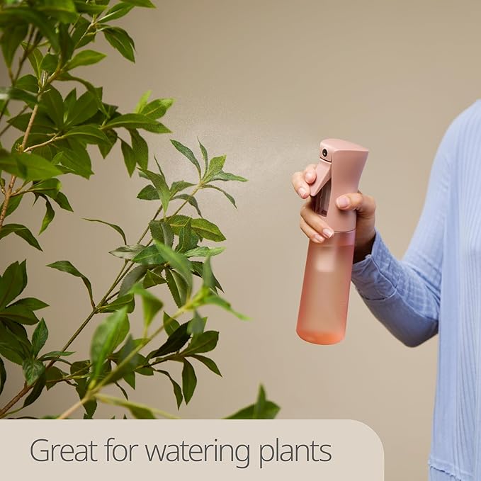 10 OZ Continuous Spray Bottles - Ultra Fine Mist Sprayer | Water Spray Bottle For Hair Stuff, Mister Spray Bottle For Plants Mister | Hair Spray Bottles For Hairstyling, Cleaning, Salons