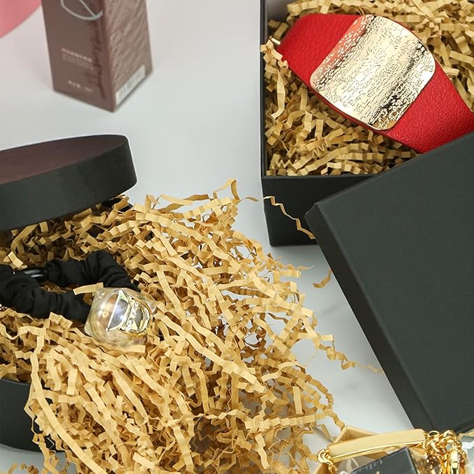 Bengnkes Black Gift Box Small Gift Boxes with Lids for Presents 4 Packs Square Luxury Nesting Gift Boxes with 17ft Ribbon for Birthday Bridesmaid Wedding Christmas Proposal