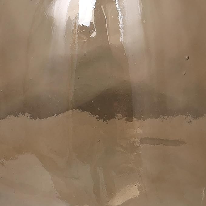 Deco 79 Recycled Glass Abstract Handmade Decorative Vase Tall Curved Spanish Bottle Neck Centerpiece Vase, Flower Vase for Home Decoration 13" x 13" x 29", Brown