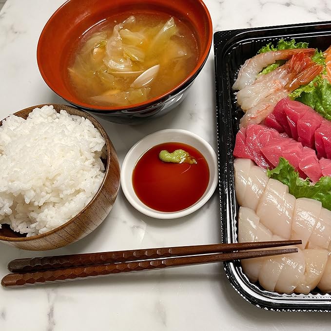 JapanBargain 4516x2, Hardwood Reusable Chopsticks Japanese Chinese Korean Wood Chop Sticks Hair Sticks 5 Pair Gift Boxed Set Dishwasher Safe, 9 inch, Natural, Set of 2