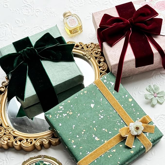 Vintage Khaki Velvet Ribbon, 5/8 Inch X 25Yd