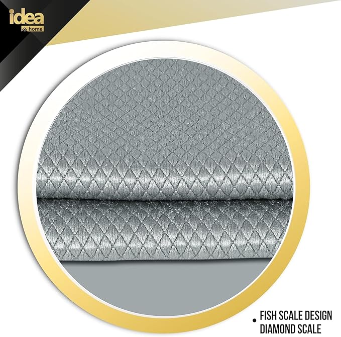 Idea Home Cleanser and Polish Powder 21 oz Multipurpose Cleaner, Rust Stain Remover Microfiber Cleaning Cloth 15x15in + Multi-Purpose Non-Scratch Microfiber Sponge