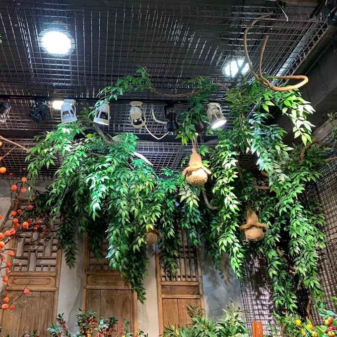 24Pcs Italian Ruscus Greenery Stems Artificial Silk Greenery Plants Spray for DIY Wedding Arch Bouquet Filler Table Centerpieces Home Decor