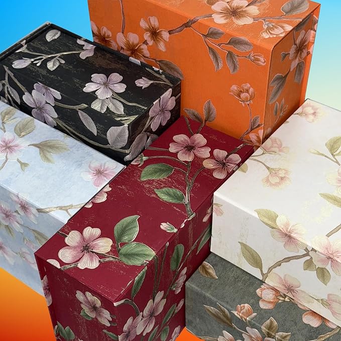 Luxury Gift Box with Magnetic Lid, Finished Size 9.8×7.9×4 In,Collapsible Rectangle Storage Box with Gift Bag for Wedding,Birthday, Party,Christmas,Graduation Gift