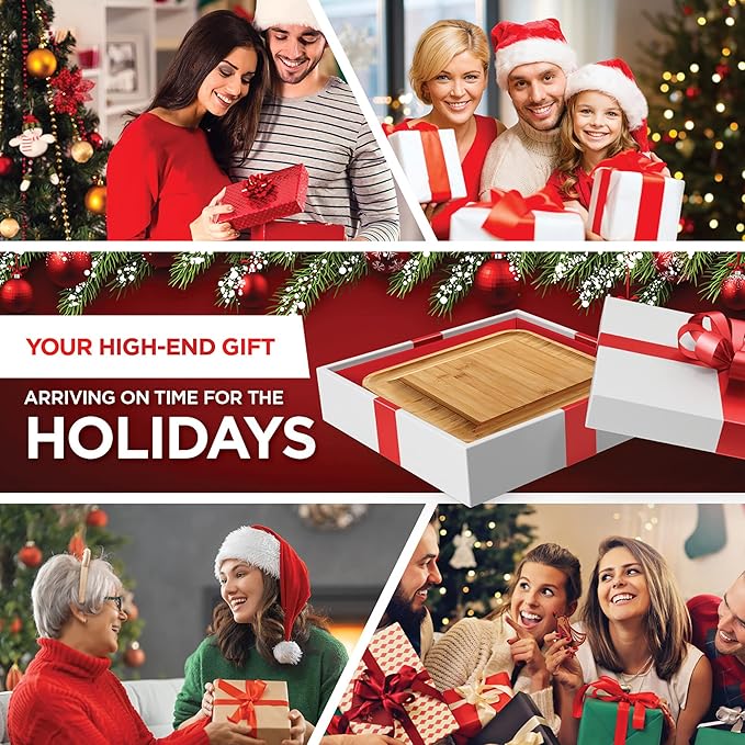 Personalized Charcuterie Board - Custom Engraved Bamboo Cheese Board Set for Couples, House Warming Gifts New Home, Wedding, Bridal Shower, Birthday Gifts for Women, Anniversary, Chrismas