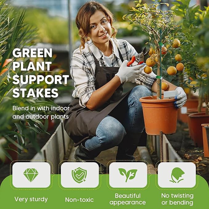 Stackable Monstera Plant Support Stakes, Suitable for Indoor and Outdoor Climbing Plants, Support Stakes for Growing Vines, Training Stems, Stabilizing and Supporting Growth (5 Pieces) (10PCS+A)