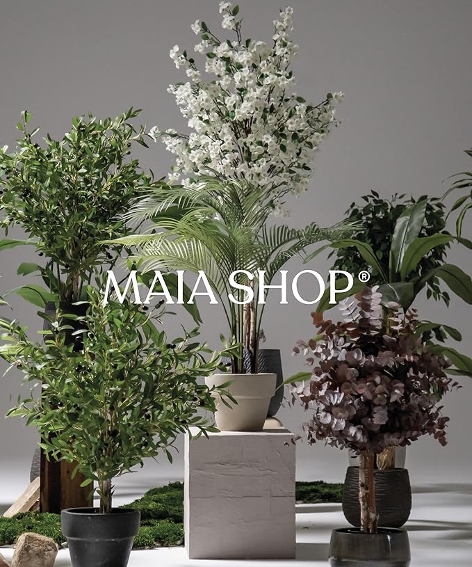 Maia Shop Artificial Bamboo Tree Minimal 7FT Tall, Fake Tree Realistic Leaves, Faux Silk Plant Made with The Best Materials, Artificial Tree for Home Decor Indoor, 83 inches