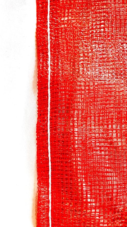 St. Boniface Bag Company | Red Mesh Bags | Size: 12 X 20" | Potato Storage | Onion Bag | Vegetable Bag | Reusable Produce Bag | Heavy Duty Grocery Mesh Bags | 10 LBS CAPACITY (50)
