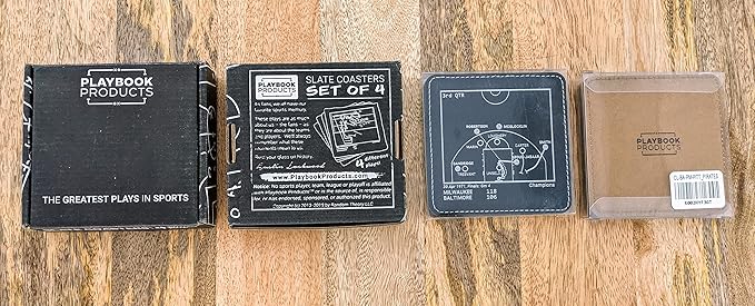Champion Liverpool 2019 Plays: Slate Coasters (Set of 4) | Best Gift Idea for Sports Lovers | Liverpool Historic Moments Gifts