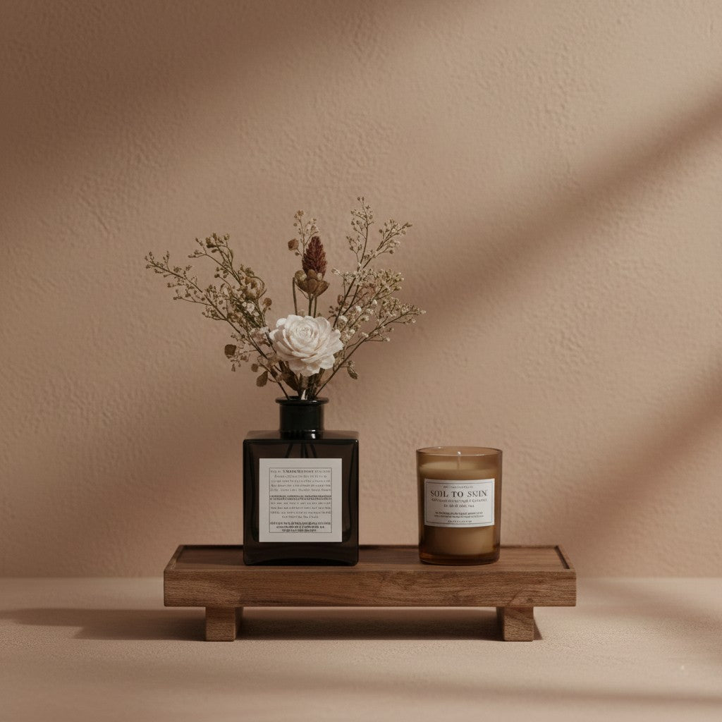 Calm Earth Natural Wood Pedestal Riser — A Minimal Rustic Stand to Elevate Your Space