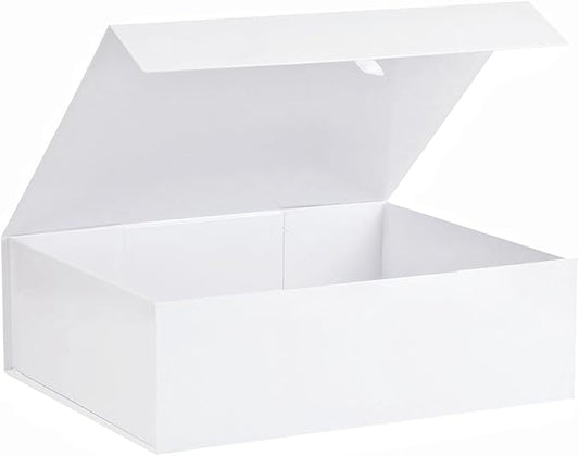Extra Large White Gift Box 19x16x6 Inches,Gift Boxs for Presents with Lid Magnetic Closure Collapsible,Bridesmaid Proposal Box,Birthday, Christmas,for Clothes and Large Gifts